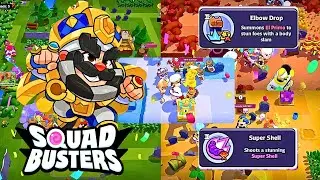 Elbow Drop And Super Shell ROYAL KING Showdown Gameplay ‼️ Squad Busters
