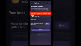 Tapswap new code today🔥✅ Multilingual Abilities | tapswap code&hellip;.. #tapswap #shorts