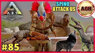 SPINO 🦖 ATTACK MY BASE 🏠 || ARK: SURVIVAL EVOLVED GAMEPLAY #85