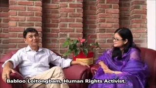 Babloo Loitongbam sharing about balancing family &  being a Human Rights Activist, #Manipur