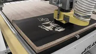 Atlas Series CNC Router Cutting Melamine: Pirate Sign made with CNC Machine on Melamine