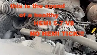 Как звучит здоровый двигатель HEMI V8 5.7 без HEMI TICK