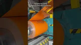 Multi-Color PPGI Coil Production Compilation#manufacturing #factory #steel