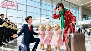 💘首富總裁墜機卻失身鄉下醜女孩，惱羞成怒發佈全球追殺令！不料6年後在機場驚見3個縮小版的自己，當場展開追妻計劃！#甜寵 #愛情 #短劇 #總裁