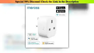 Slide Meross HomeKit WiFi Smart Plug UK Socket Outlet Timer Schedule Wireless Voice Control Support