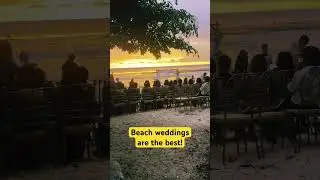 Sunset Beach Weddings are the best! #sunset #sunsetview #beachwedding #sunsetwedding #beachlife