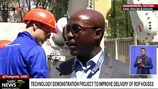 Launch of 3D construction printing project  Richard Somanje, CEO of Agr&eacute;ment South Africa