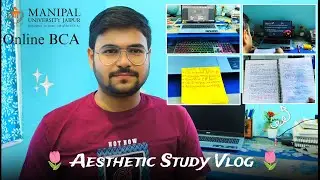 Aesthetic Study Vlog🌷| BCA Student | BCA semester 1st #bca 