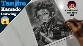 How To Draw Tanjiro Kamado, Anime Drawing, Tanjiro Kamado Drawing, Tanjiro Drawing Tutorial 🔥