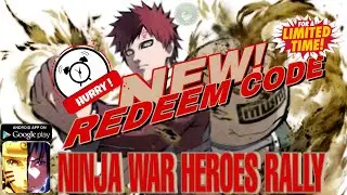 Ninja War: Heroes Rally Hurry! Limited Gift Code 🎁 #4 Ninja Assemble New Naruto game - android