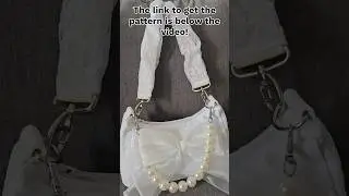 Sew a lace #shoulderbag with #ruched #strap & #bow - #diy #sewing #tutorial and PDF #sewingpattern