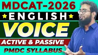 Active & Passive Voice MCQs (MDCAT-English-2026)