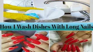 How I Wash Dishes With Long Nails ❤️(SUPRIYA SHARMA)