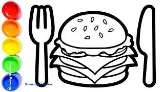 Drawing Burgers | Fun Burger Drawing Ideas for Kids | Best Burger Drawing Ideas Box