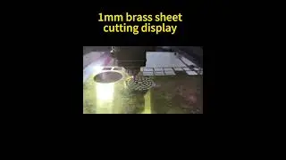 6kw High precision fiber laser cuts 1mm brass sheet#metalfabrication #sheetmetallasercutter #cypcut