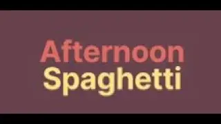 This game is about Spaghetti. | Afternoon Spaghetti