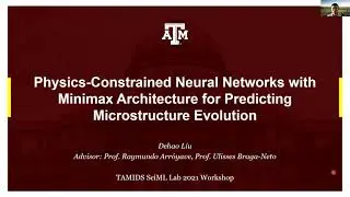 Physics-Constrained NNs with Minimax Architecture for Predicting Microstructure Evolution