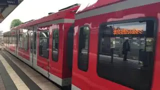 S-Bahn Hamburg- Ausfahrt eines ET 490 als Leerfahrt in Barmbek