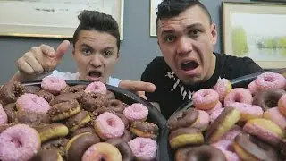 100 DOUGHNUTS IN 10 MINUTES CHALLENGE