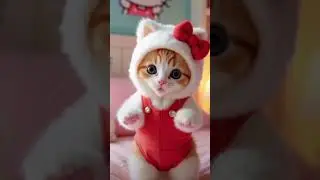 cute Kitty 😺 singing Apt song #kitty #cat #kitten #apt #aptsong #ytshorts