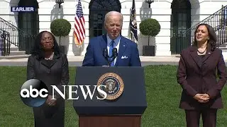 Biden celebrates Judge Ketanji Brown Jackson's SCOTUS confirmation