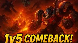 💪🥶🩸XBorg Solo Defense vs Full Team! EPIC 1v5 Comeback 🔥#MobileLegends #Xborg #MLBB #1v5 #BaseDefense