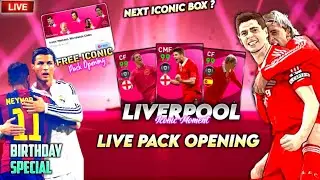 LIVERPOOL ICONIC PACK OPENING & FREE ICONIC 🔴 NEXT ICONIC BOXDRAW 🔴 SQUAD REVIEW PES21 MOBILE