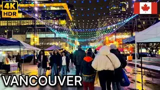 🇨🇦✨ New Year’s Eve in Downtown Vancouver| Last Walk  in Dec 31, 2025 [4K HDR] 