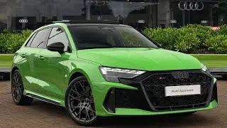 Approved used - Audi RS3 Sportback Carbon Black 2.5 TFSI at Stafford Audi