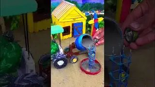 diy mini construction machine science project | diy tractor video | #shorts #youtubeshorts