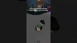 Noob sheriff and murder gone wrong #mm2 #roblox