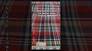 Madras Fabric For Shirts, Dresses, Bowties #sewingforkids #dressmaking #sewist #handmadedress #sew
