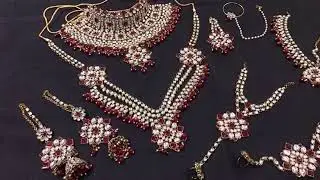 Ruby color premium DULHAN SET ONLINE,BRIDAL SET,WEDDING JEWELLERY,HOME DELIVERY ALL OVER INDIA