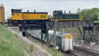 Missed CPKC catch. ETR 105 & 107 crosses over the Windsor Sub.
