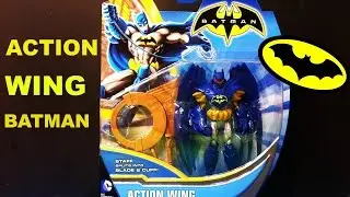 DC Comics Action Wing Batman Staff splits into Blade and cuff!! Toy review Unboxing