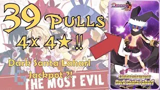 [Disgaea RPG] INSANE GACHA LUCK! 4x 4-Stars from 39 Pulls! But Dark Santa Laharl... ?