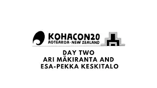 Kohacon20: Unique Koha co-operation - Ari M&auml;kiranta and Esa-Pekka Keskitalo (Day 2)