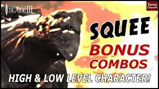 Infinity Blade 3: SQUEE BONUS COMBO TIPS - HIGH & LOW LEVEL CHARACTER!