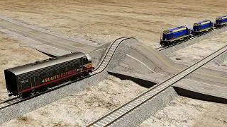 Epic Train Crashes vs Giant Bulge #6 &ndash; BeamNG.drive Madness | Modern BeamNG