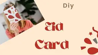 Diy Eid card easy way ❤️💙🧡#hnyartsandcrafts #eidmubarak