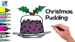Draw a Christmas Pudding Real Easy