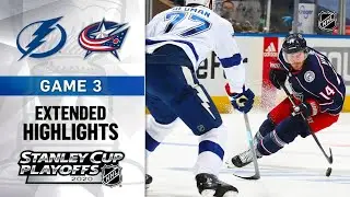 Tampa Bay Lightning vs Columbus Blue Jackets R1, Gm3 Aug 15, 2020 HIGHLIGHTS HD