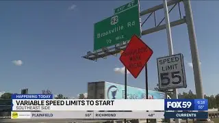 What drivers need to know about INDOT's new variable speed limits on I-465 SE