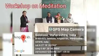 DOB/SASCS signed MOU & Organized Workshop on Meditation/2023-24.