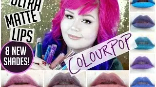 Colourpop Ultra Matte Lips | 8 New Shades | Lip Swatches & Review