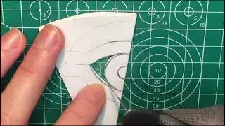 Cutting paper into a Millennium Eye (Yu-Gi-Oh!) parammetrical