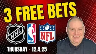 Thursday 3 Free Betting Picks - 12/4/25 l Craig Trapp Betting Picks & Predictions