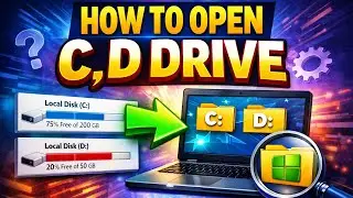 How To Open C Drive And D Drive With Shortcut Key By join with Satyam Sir #cdrive#ddrive#video💯🥰
