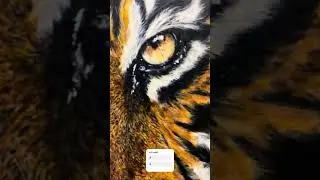 The hyper realistic tiger for the canvas #hyperrealism #tiger #bigcat #art #oilpainting