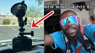 A day in the life:Amazon delivery driver tries out new small rig window suction mount for 28 minutes